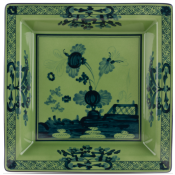 Ginori Oriente Italiano Malachite Large Square Tray / Vide Poche